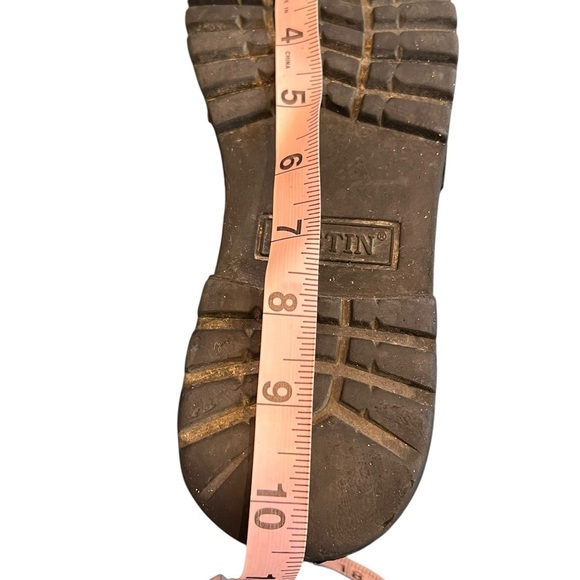 Justin LO991 Chip Brown Leather Lace-Up Moc Toe Chukka Boots Women US 8 medium - Picture 14 of 15